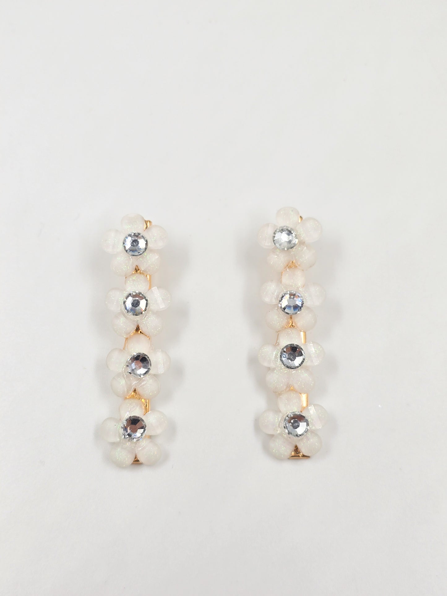 Pair Floral Hair Clip