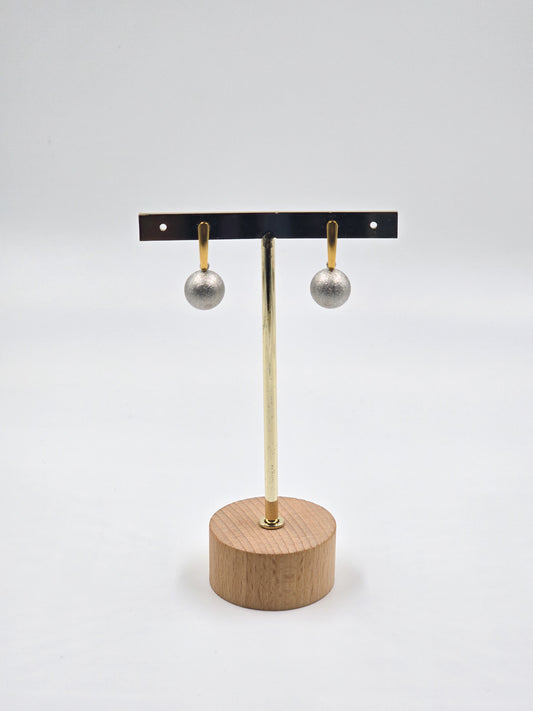 Stainless Steel Silver Dangling Studs