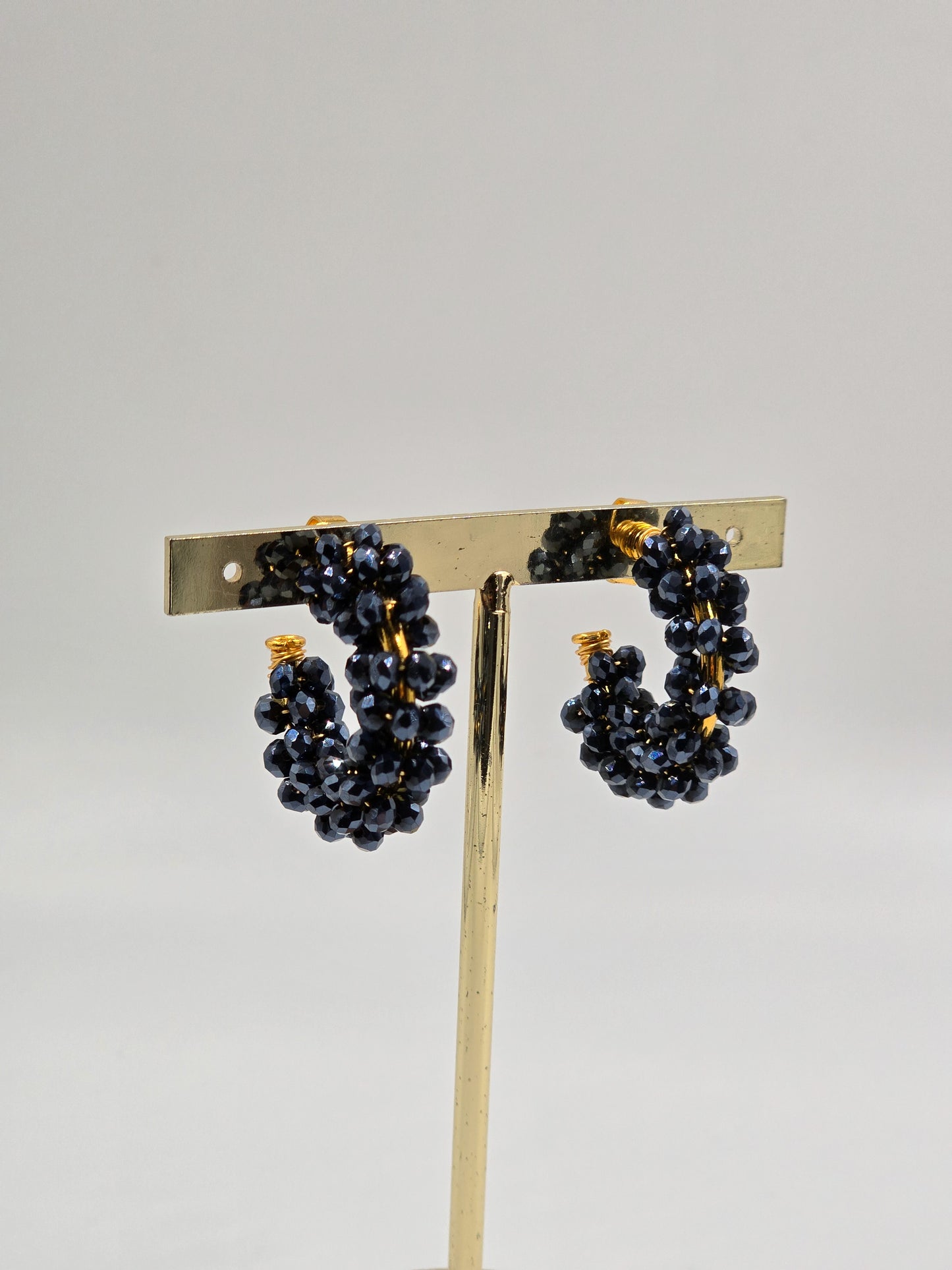 O - Handmade Bloom Hoops Earrings