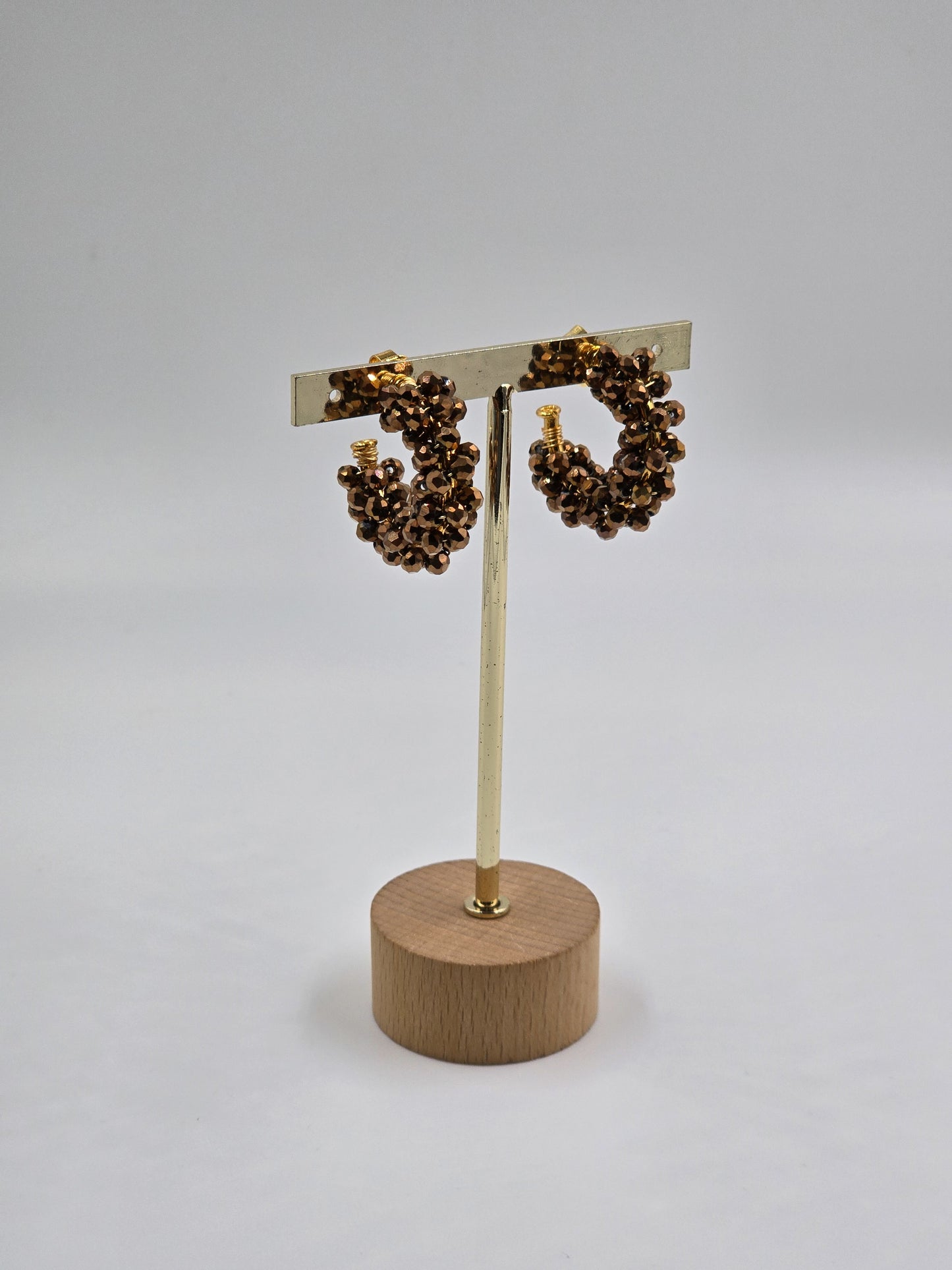 O - Handmade Bloom Hoops Earrings