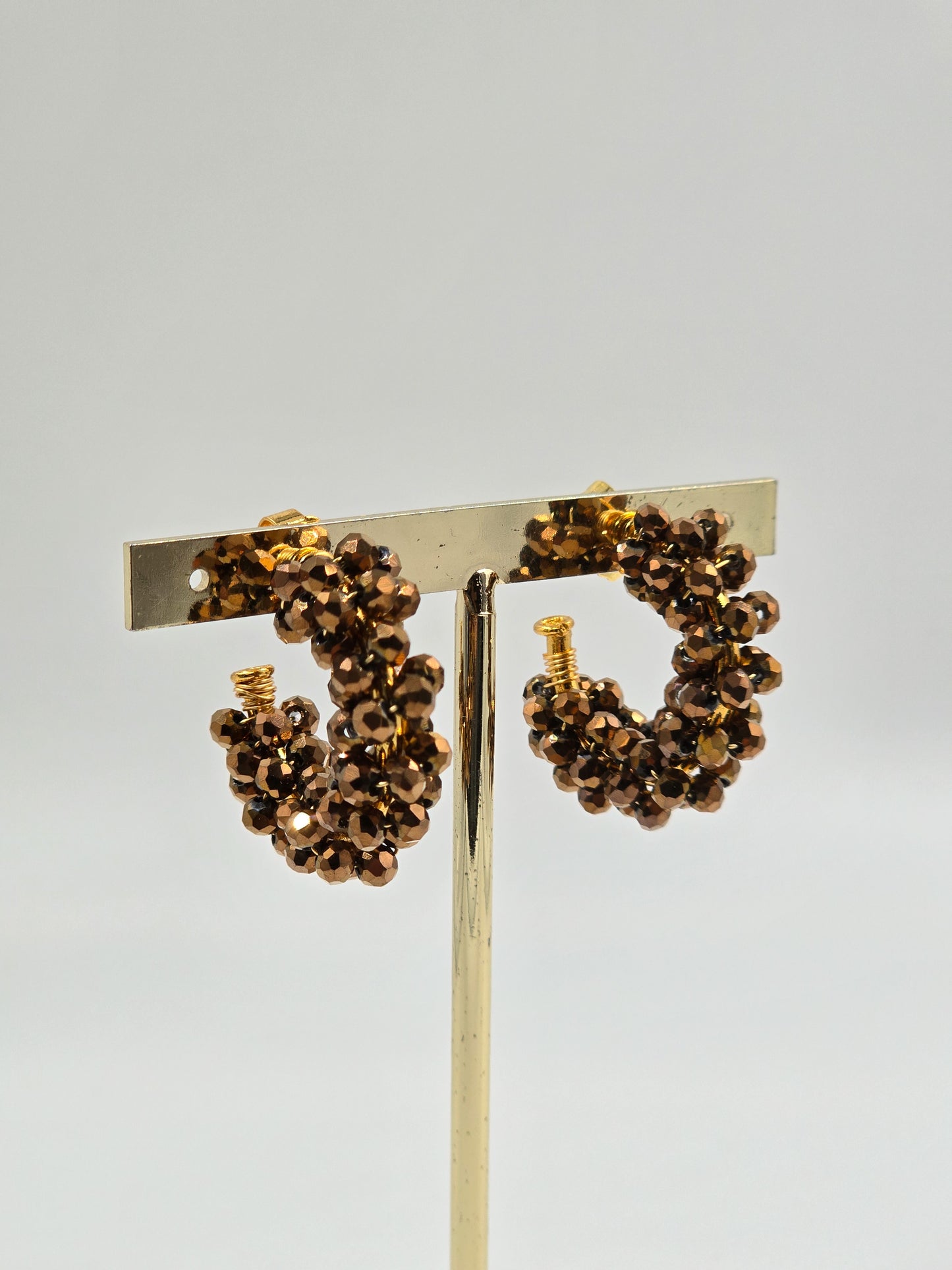 O - Handmade Bloom Hoops Earrings