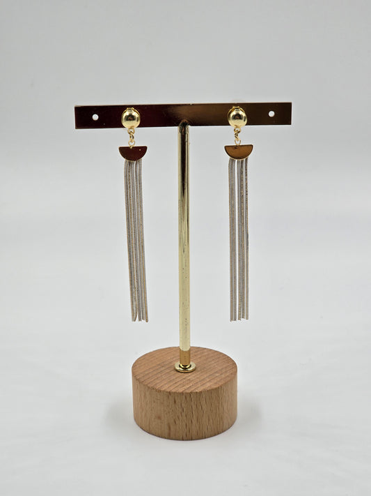 Golden Fringe Earrings
