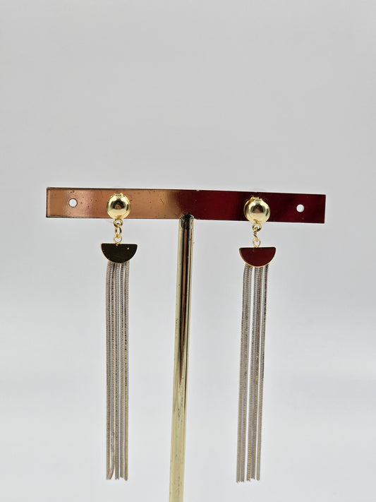 Golden Fringe Earrings